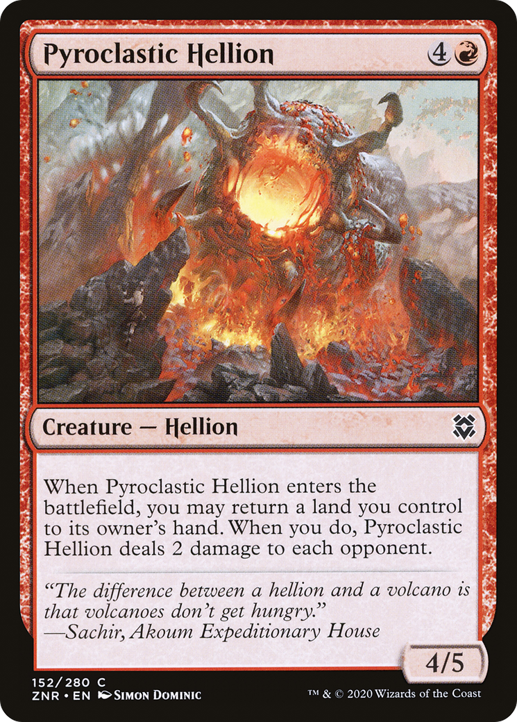 Pyroclastic Hellion (ZNR-152) (Foil)
