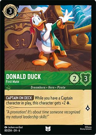 Donald Duck - First Mate (6-080) (Cold Foil)