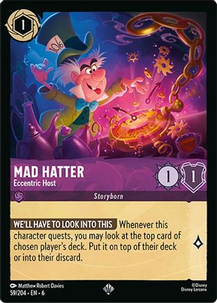 Mad Hatter - Eccentric Host (6-059) (Cold Foil)