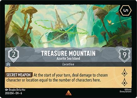 Treasure Mountain - Azurite Sea Island (6-203) (Cold Foil)