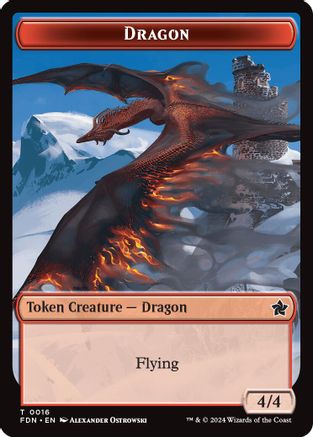 Dragon (0016) // Dragon (0017) Doubled-Sided Token (FDN-16 // 17)