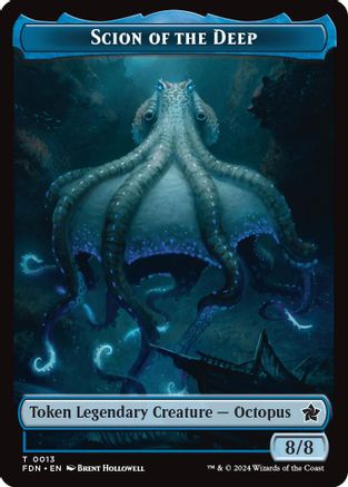 Scion of the Deep // Koma's Coil Doubled-Sided Token (FDN-13 // 11)