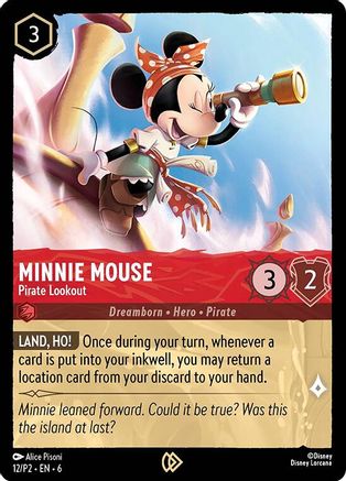 Minnie Mouse - Pirate Lookout (DLPC-012) (Cold Foil)