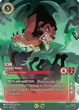 Scar - Heartless Hunter (Store Championship) (DLPC-014) (Holofoil)