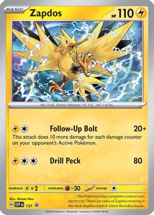 Zapdos (SVP-157) (Holofoil)
