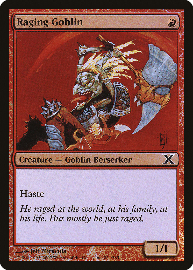 Raging Goblin (10E-224★) (Foil)