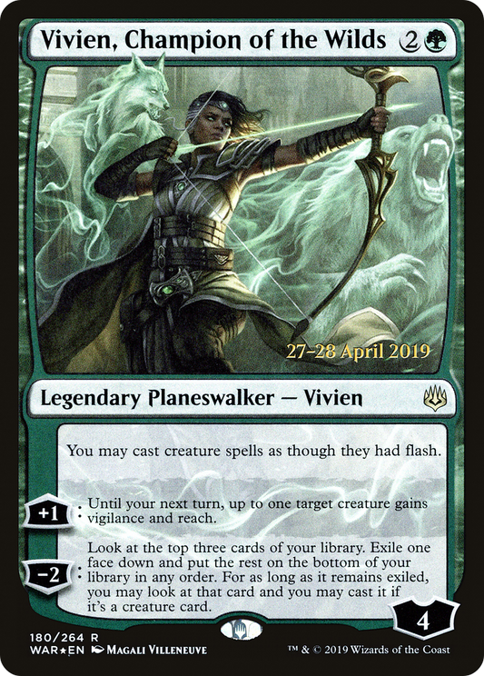 Vivien, Champion of the Wilds (PRE-180S) (Foil)