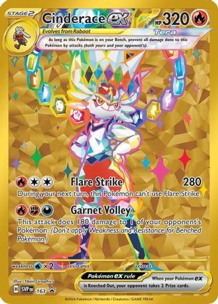 Cinderace ex (SVP-163) (Holofoil)