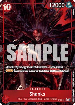 Shanks (004) (Alternate Art) (OP09-004) (Foil)