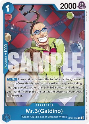 Mr.3(Galdino) (OP09-056) (Foil)