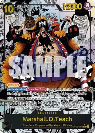 Marshall.D.Teach (093) (Manga) (OP09-093) (Foil)