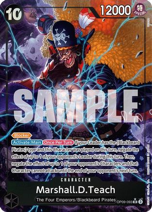 Marshall.D.Teach (093) (Alternate Art) (OP09-093) (Foil)