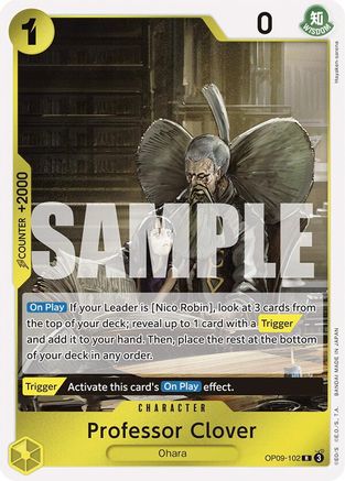 Professor Clover (OP09-102) (Foil)