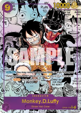 Monkey.D.Luffy (119) (Manga) (OP09-119) (Foil)