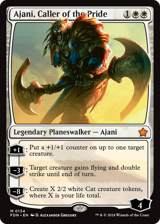 Ajani, Caller of the Pride (FDN-134) (Foil)