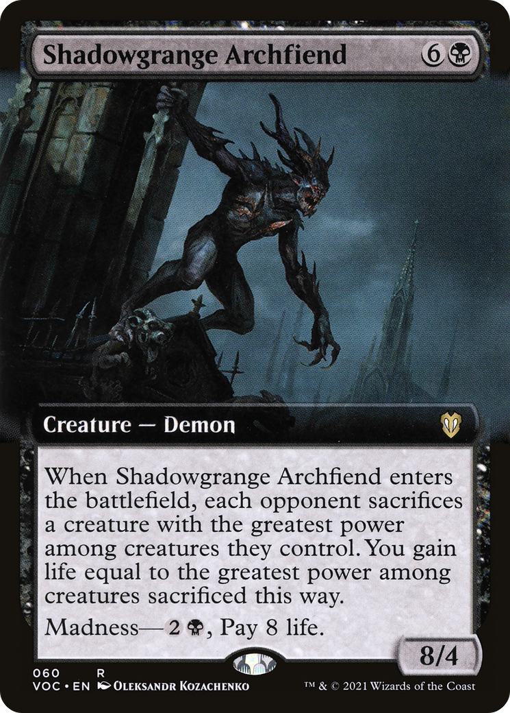 Shadowgrange Archfiend (VOC-060) (Extended Art)