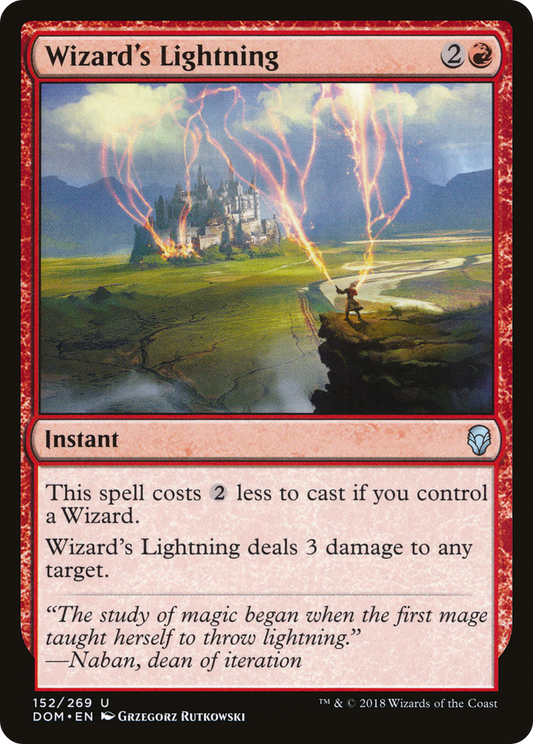 Wizard's Lightning (DOM-152) (Foil)