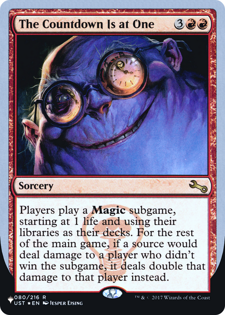 The Countdown Is at One (LIST-028) (Foil)