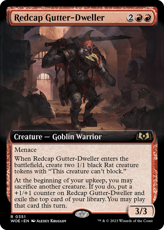 Redcap Gutter-Dweller (WOE-351) (Extended Art) (Foil)