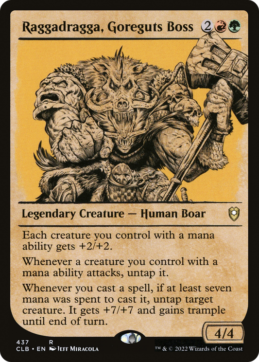 Raggadragga, Goreguts Boss (CLB-437) (Showcase) (Foil)
