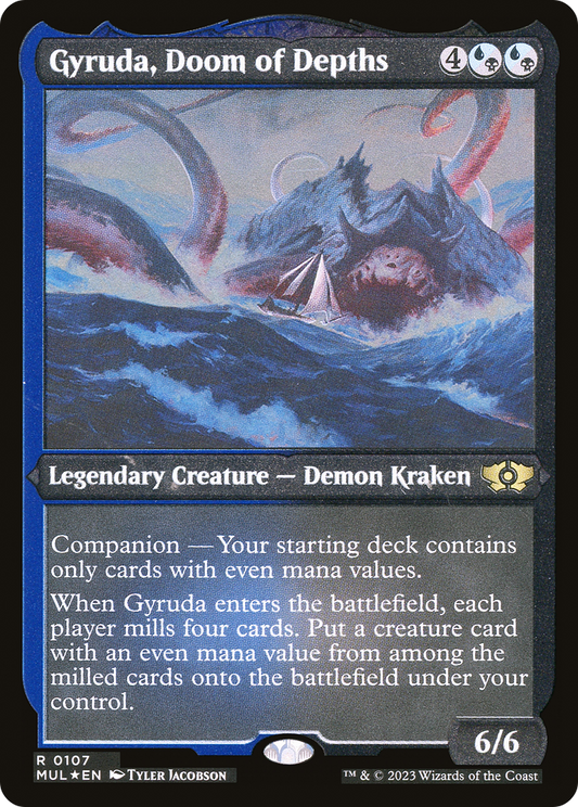 Gyruda, Doom of Depths (MUL-107) (Etched Foil)