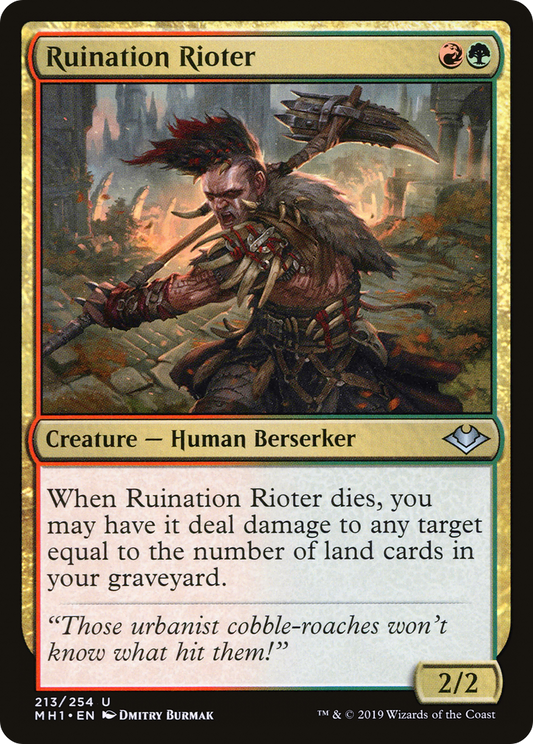 Ruination Rioter (MH1-213) (Foil)