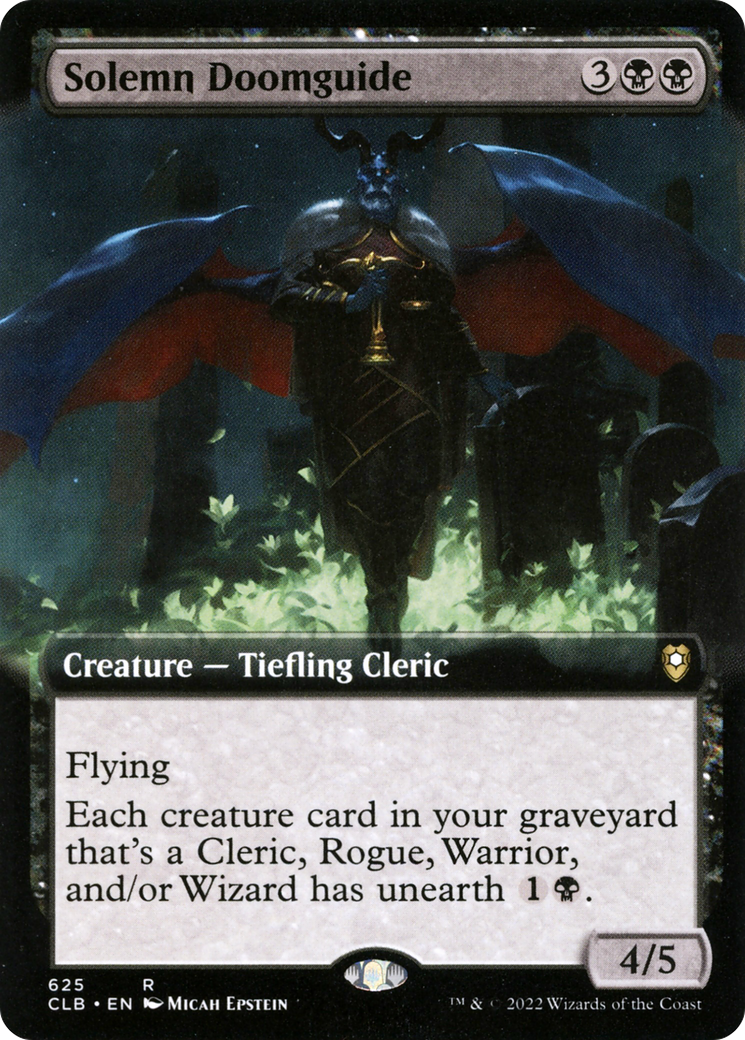 Solemn Doomguide (CLB-625) (Extended Art)