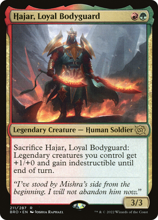 Hajar, Loyal Bodyguard (BRO-211) (Foil)
