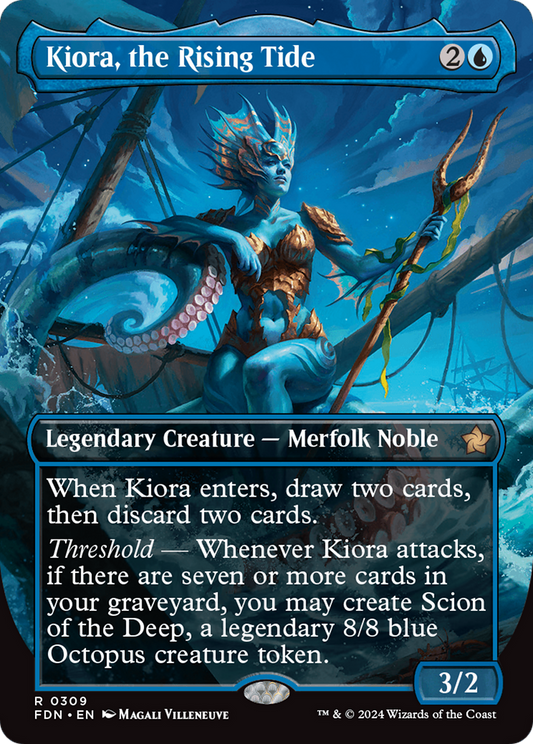 Kiora, the Rising Tide (FDN-309) (Borderless)