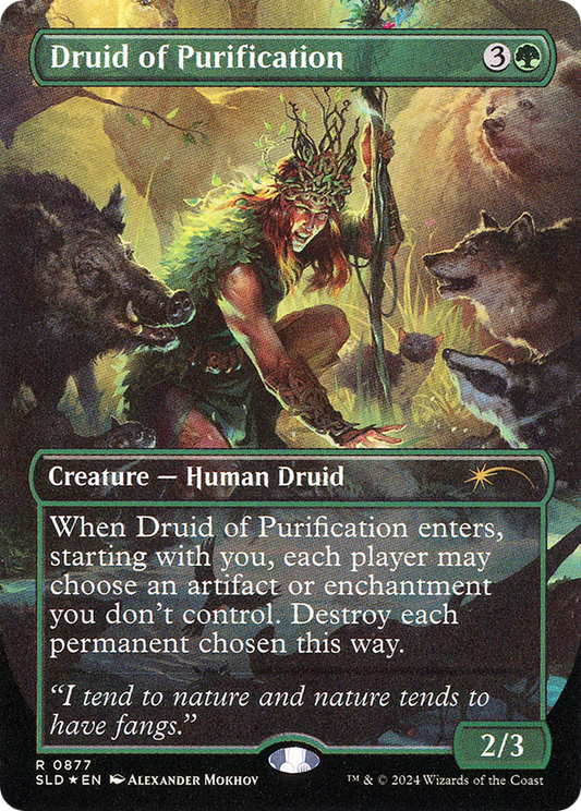 Druid of Purification (SLD-877) (Borderless) (Foil)