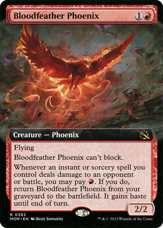 Bloodfeather Phoenix (MOM-362) (Extended Art) (Foil)