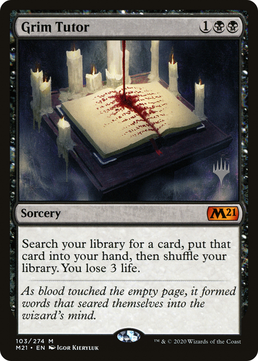 Grim Tutor (PPM21-103P) (Foil)