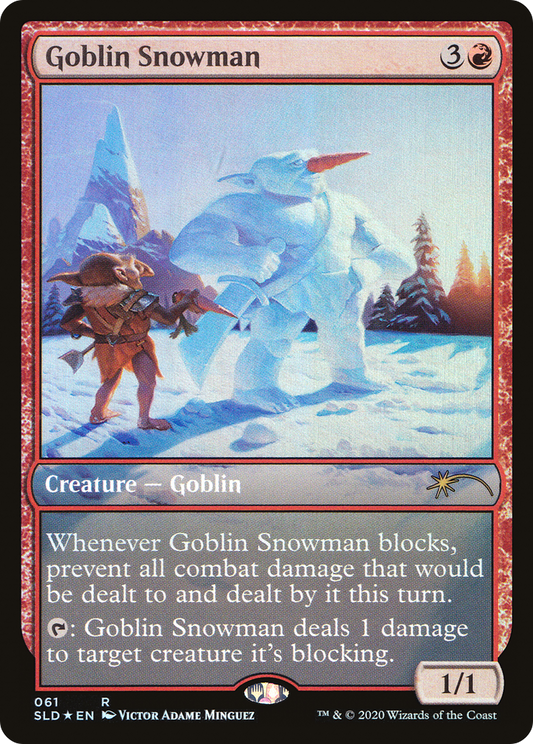 Goblin Snowman (SLD-061) (Foil)