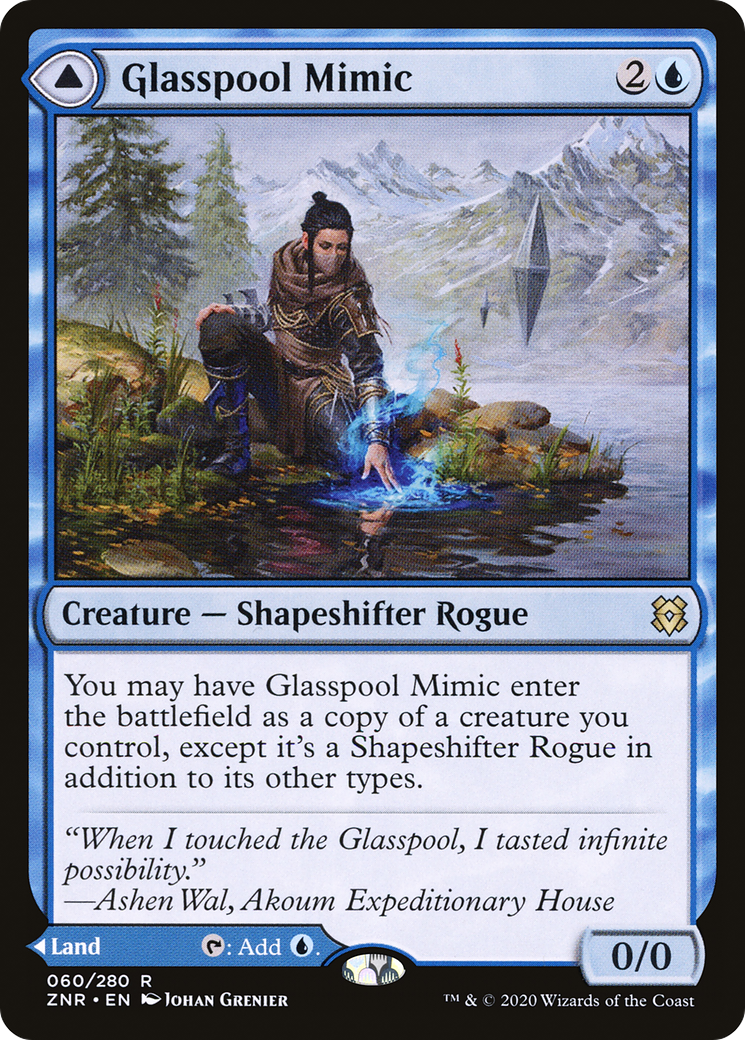 Glasspool Mimic // Glasspool Shore (ZNR-060) (Foil)
