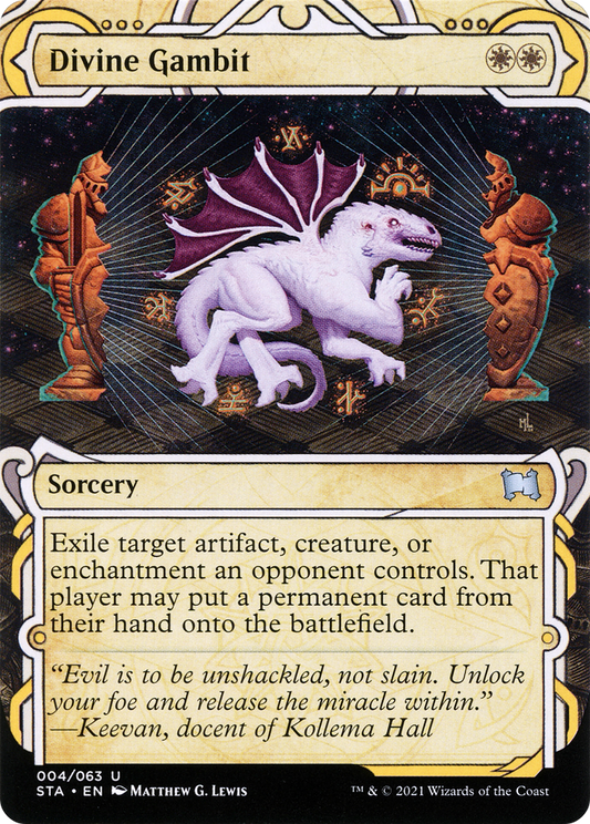 Divine Gambit (STA-004) (Showcase) (Borderless) (Foil)