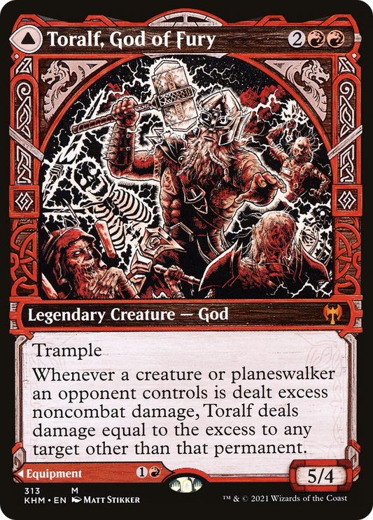Toralf, God of Fury // Toralf's Hammer (KHM-313) (Showcase)