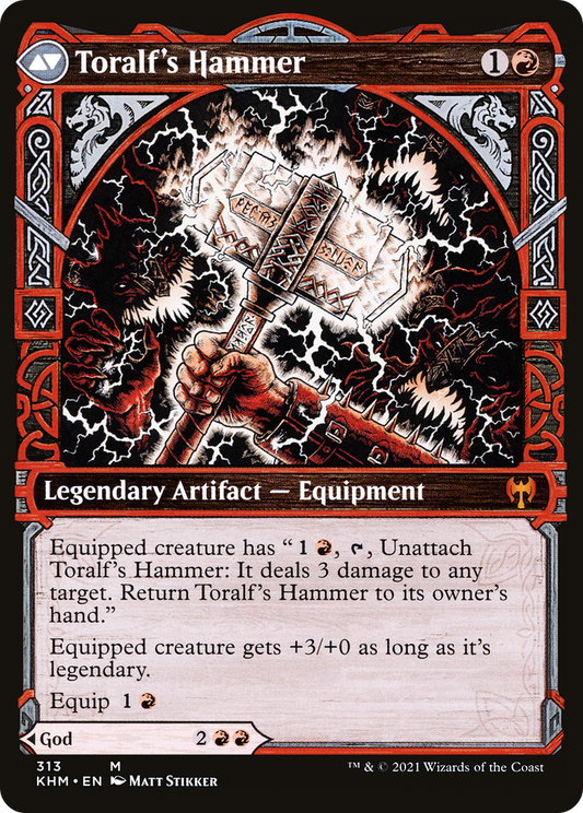 Toralf, God of Fury // Toralf's Hammer (KHM-313) (Showcase) (Foil)