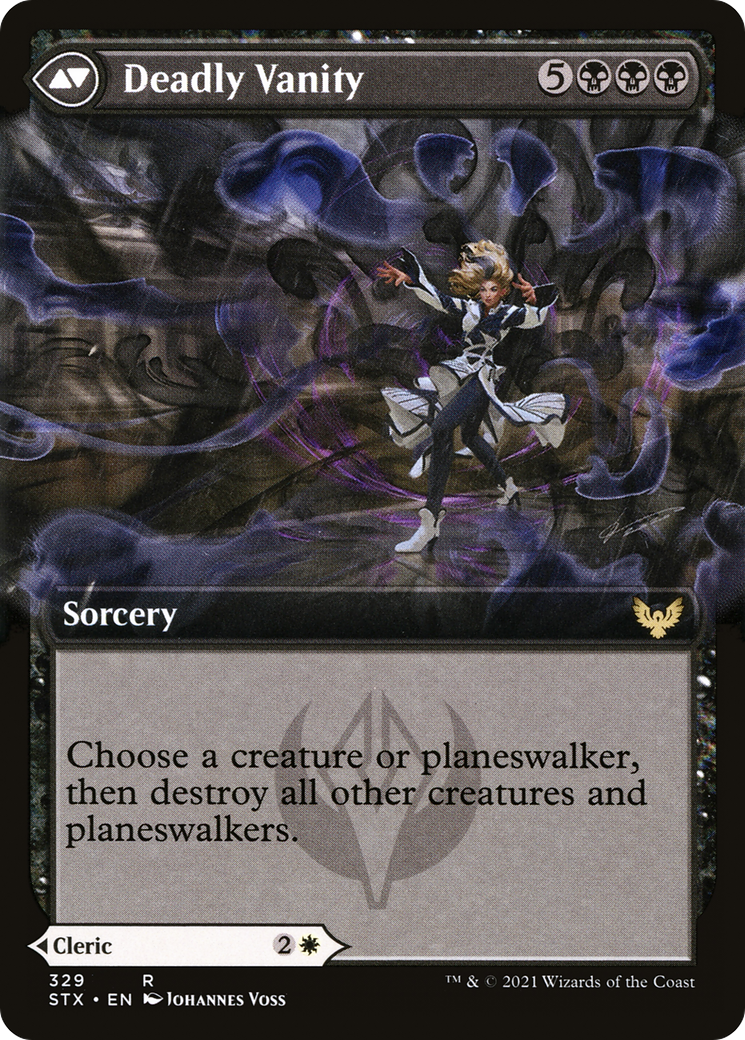Selfless Glyphweaver // Deadly Vanity (STX-329) (Extended Art) (Foil)