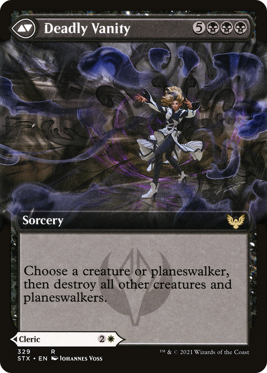 Selfless Glyphweaver // Deadly Vanity (STX-329) (Extended Art) (Foil)