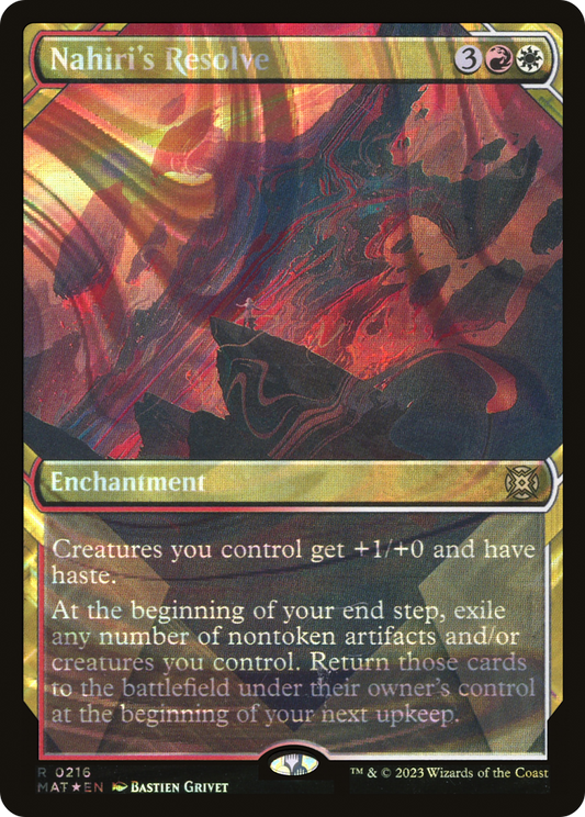 Nahiri's Resolve (MAT-216) (Showcase) (Halo) (Foil)