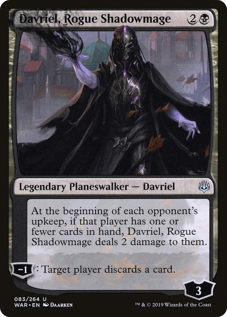 Davriel, Rogue Shadowmage (WAR-083) (Foil)