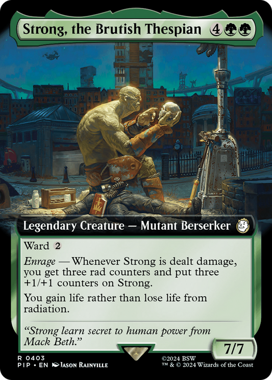 Strong, the Brutish Thespian (PIP-403) (Extended Art) (Foil)