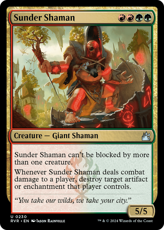 Sunder Shaman (RVR-230) (Foil)