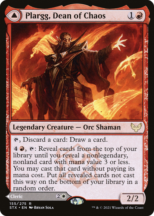 Plargg, Dean of Chaos // Augusta, Dean of Order (STX-155)
