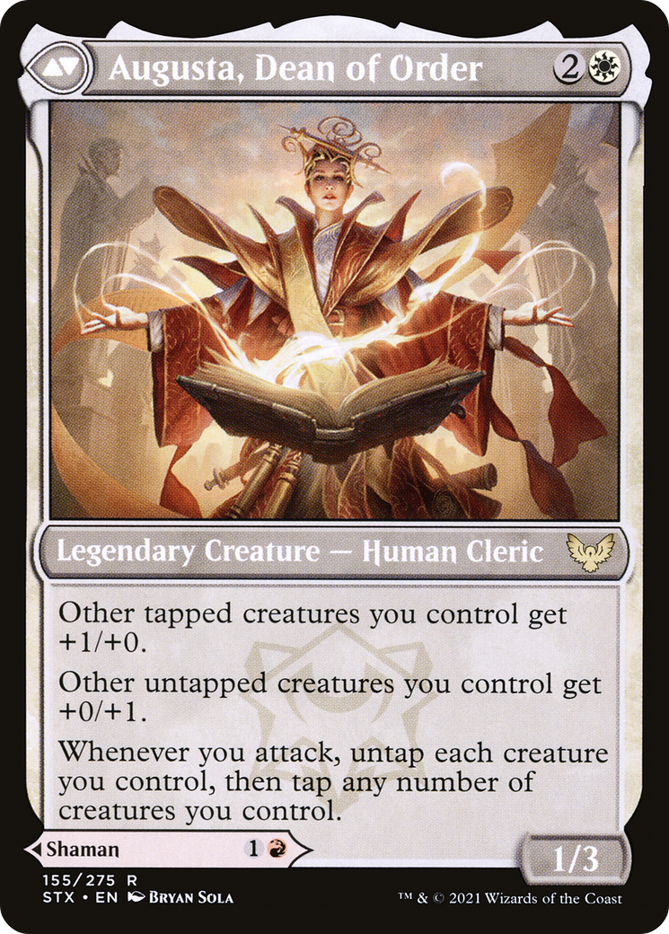 Plargg, Dean of Chaos // Augusta, Dean of Order (STX-155) (Foil)