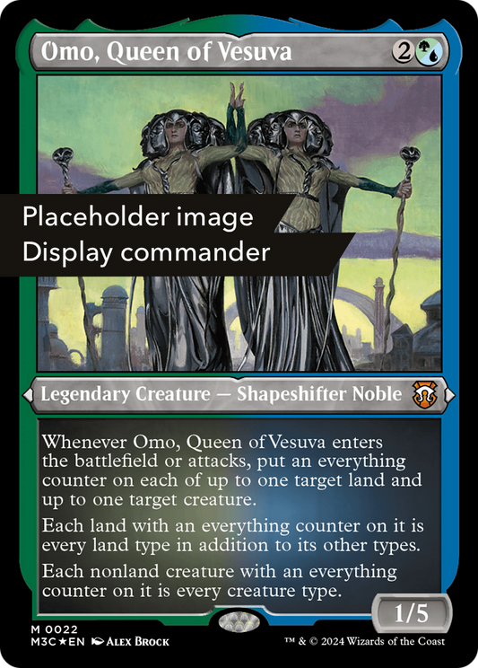Omo, Queen of Vesuva (M3C-149) (Display Commander) (Etched Foil)
