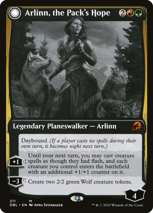 Arlinn, the Pack's Hope // Arlinn, the Moon's Fury (DBL-211) (Foil)