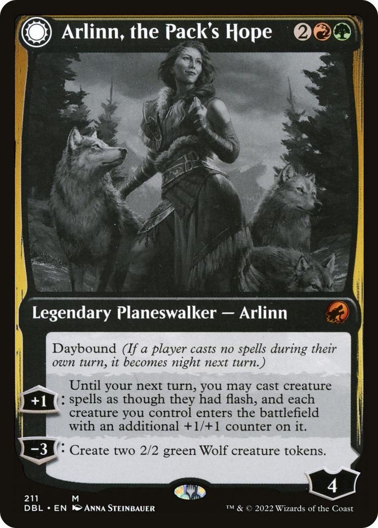 Arlinn, the Pack's Hope // Arlinn, the Moon's Fury (DBL-211)
