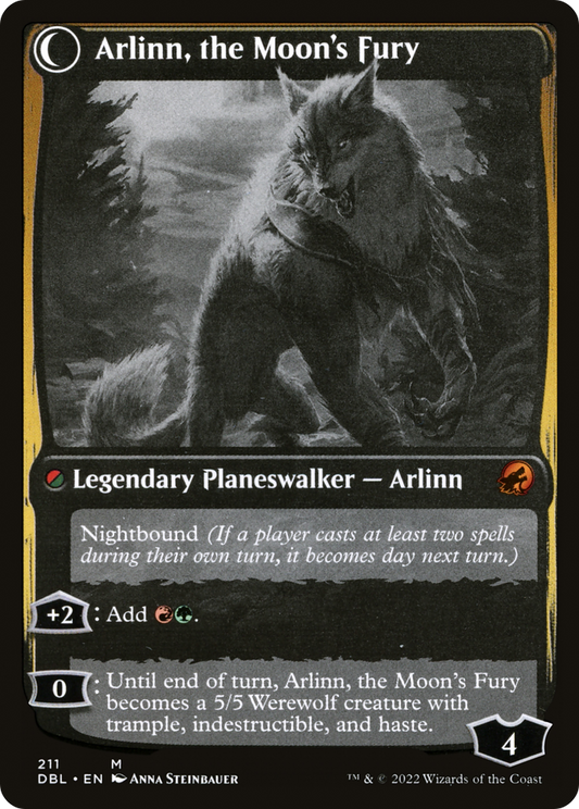 Arlinn, the Pack's Hope // Arlinn, the Moon's Fury (DBL-211) (Foil)
