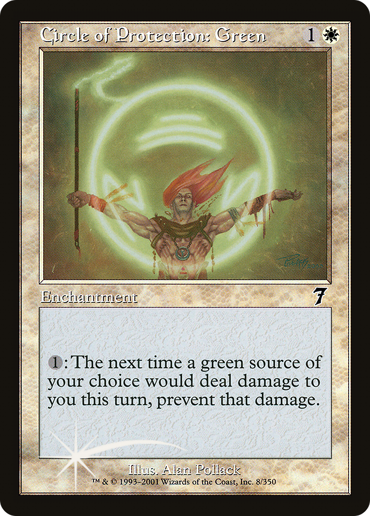 Circle of Protection: Green (7ED-008★) (Foil)